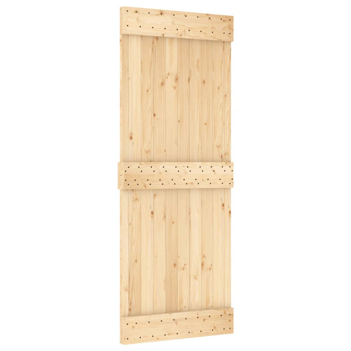 Schuifdeur Met Beslag 80X210 Cm Massief Grenenhout