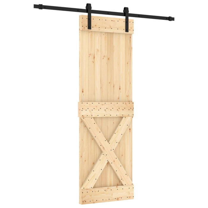 Schuifdeur Met Beslag 70X210 Cm Massief Grenenhout