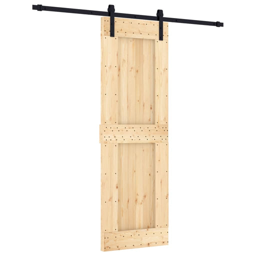 Schuifdeur Met Beslag 70X210 Cm Massief Grenenhout