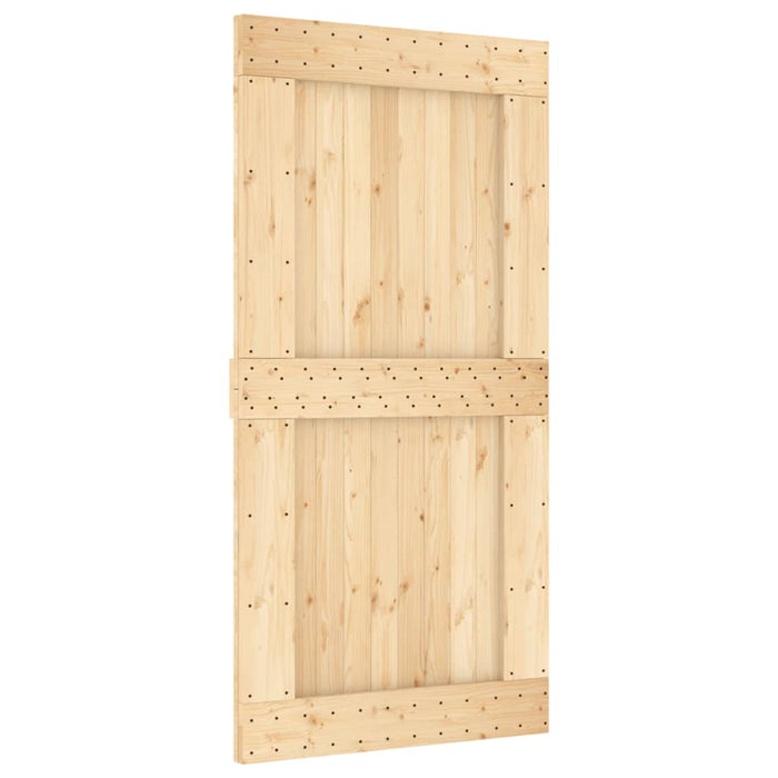 Schuifdeur Met Beslag 100X210 Cm Massief Grenenhout