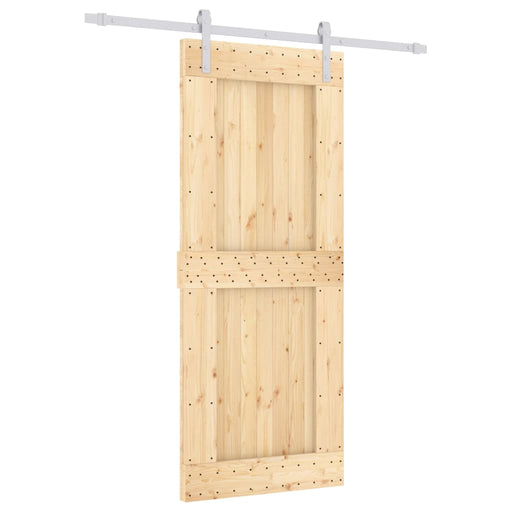 Schuifdeur Met Beslag 85X210 Cm Massief Grenenhout