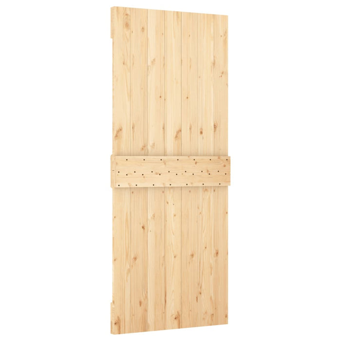 Schuifdeur Met Beslag 85X210 Cm Massief Grenenhout