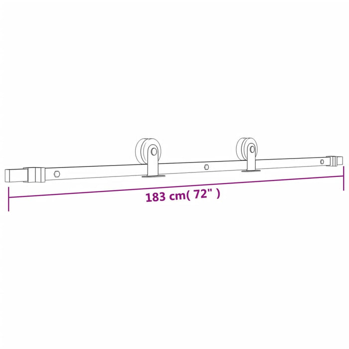 Schuifdeur Met Beslag 90X210 Cm Massief Grenenhout