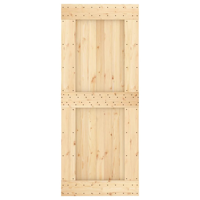 Schuifdeur Met Beslag 85X210 Cm Massief Grenenhout