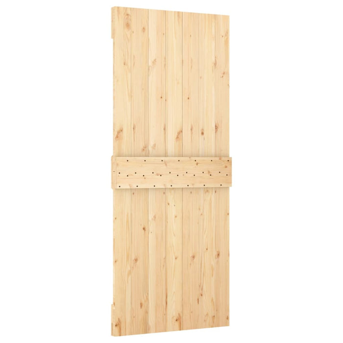 Schuifdeur Met Beslag 85X210 Cm Massief Grenenhout