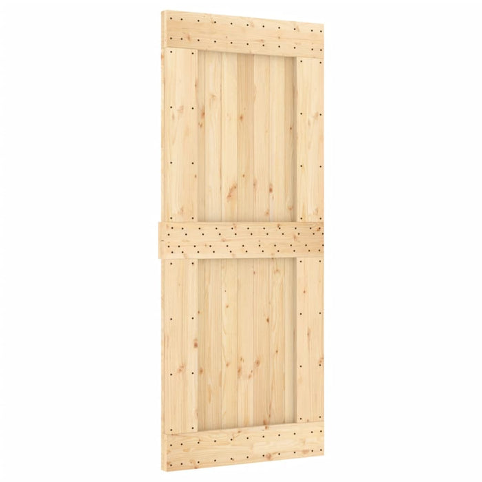 Schuifdeur Met Beslag 85X210 Cm Massief Grenenhout