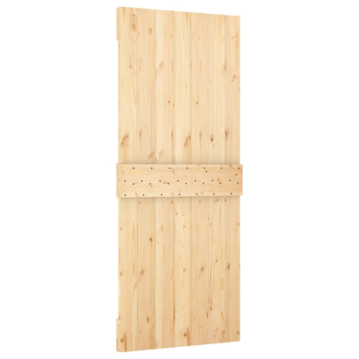 Schuifdeur Met Beslag 85X210 Cm Massief Grenenhout