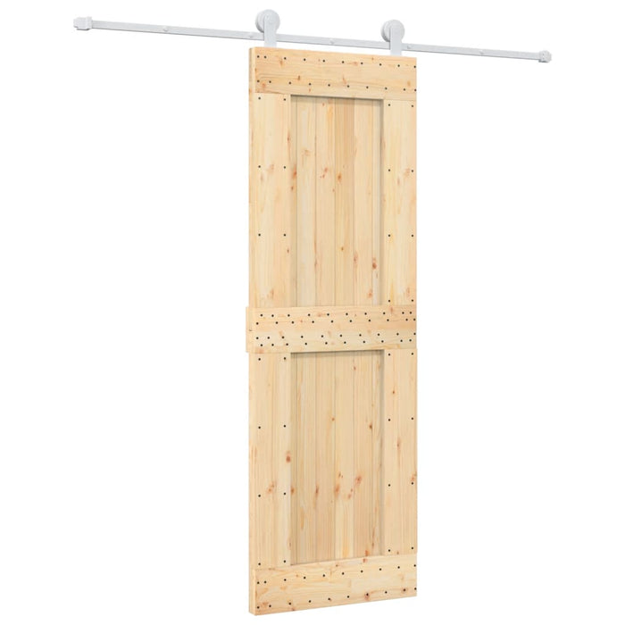 Schuifdeur Met Beslag 70X210 Cm Massief Grenenhout