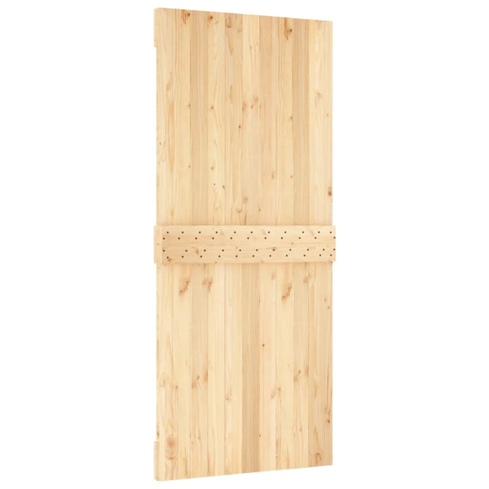 Schuifdeur Met Beslag 90X210 Cm Massief Grenenhout