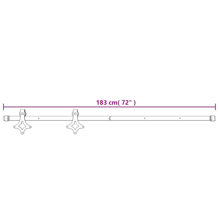 Schuifdeur Met Beslag 80X210 Cm Massief Grenenhout