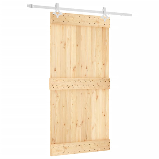 Schuifdeur Met Beslag 100X210 Cm Massief Grenenhout