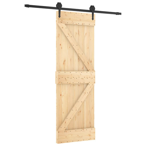 Schuifdeur Met Beslag 70X210 Cm Massief Grenenhout