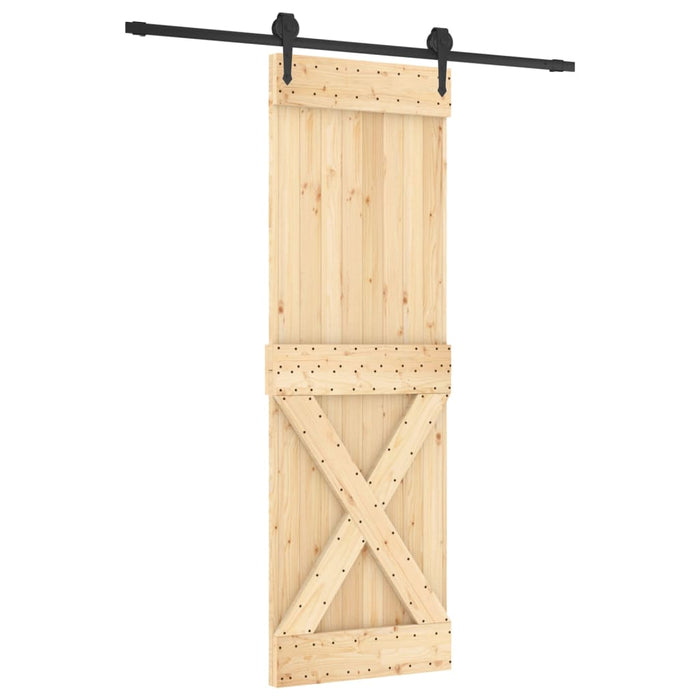 Schuifdeur Met Beslag 70X210 Cm Massief Grenenhout