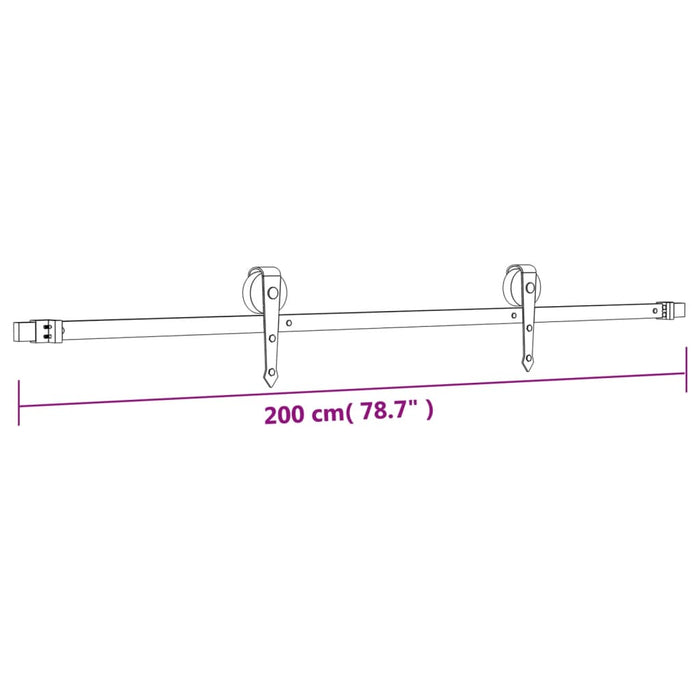 Schuifdeur Met Beslag 85X210 Cm Massief Grenenhout Grijs Ruitpatroon