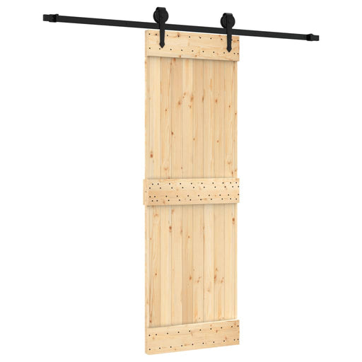 Schuifdeur Met Beslag 70X210 Cm Massief Grenenhout