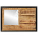 Spiegel Met Schappen 80X8X55 Cm Glas En Massief Mangohout