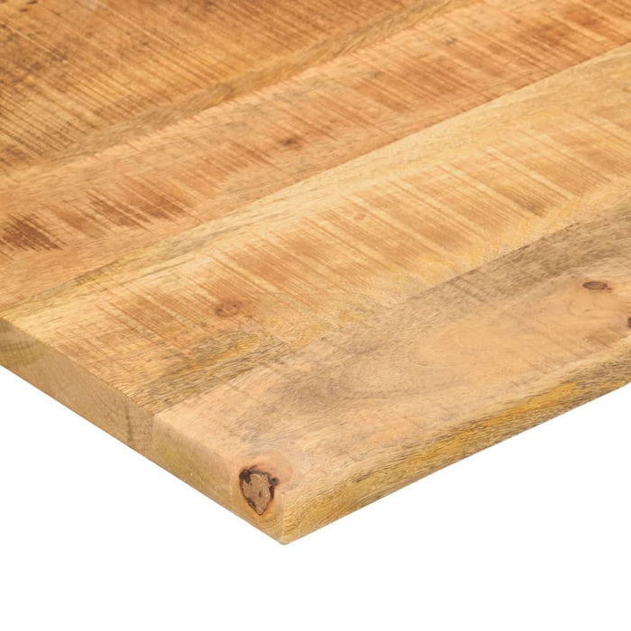 Tafelblad Met Ronding 120X60X2,5 Cm Massief Ruw Mangohout