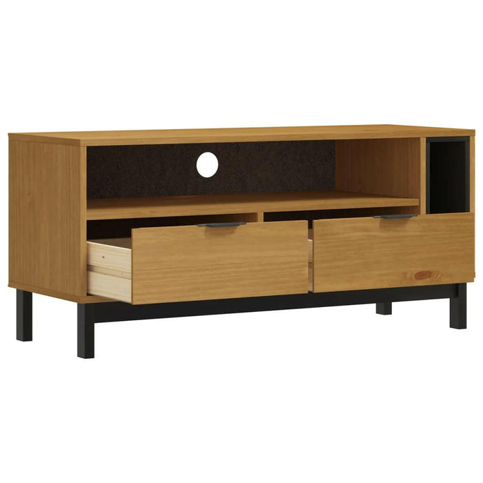 Tv-Meubel Flam 110X40X50 Cm Massief Grenenhout