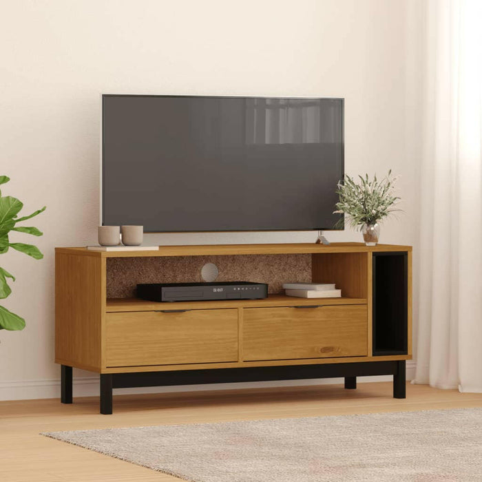 Tv-Meubel Flam 110X40X50 Cm Massief Grenenhout