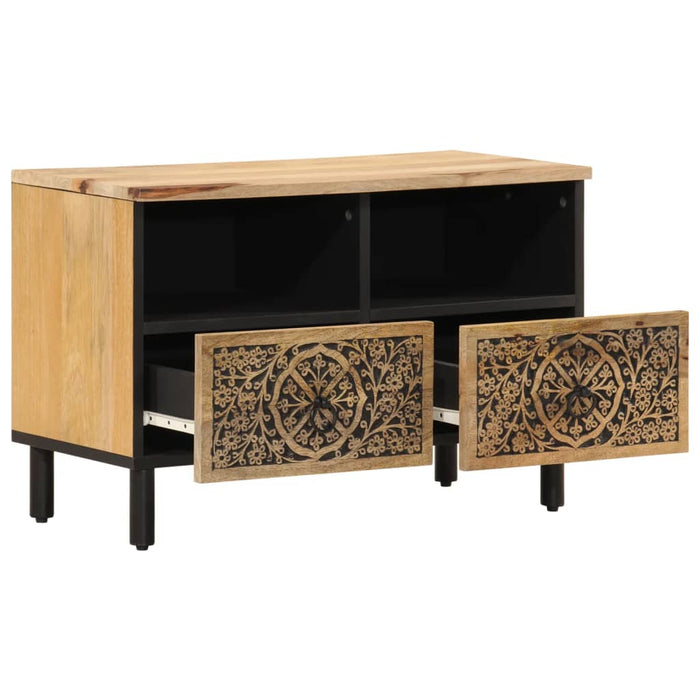 Tv-Meubel 70X33X46 Cm Massief Mangohout