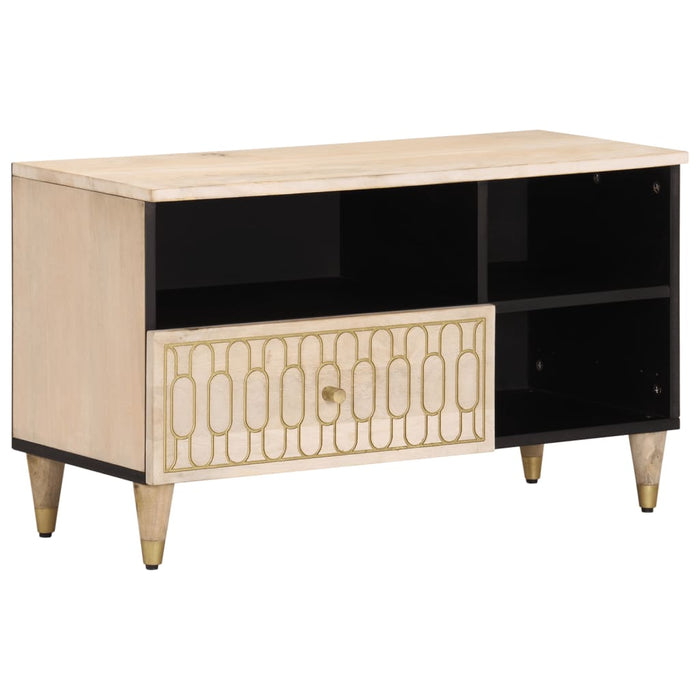 Tv-Meubel 80X33X46 Cm Massief Mangohout