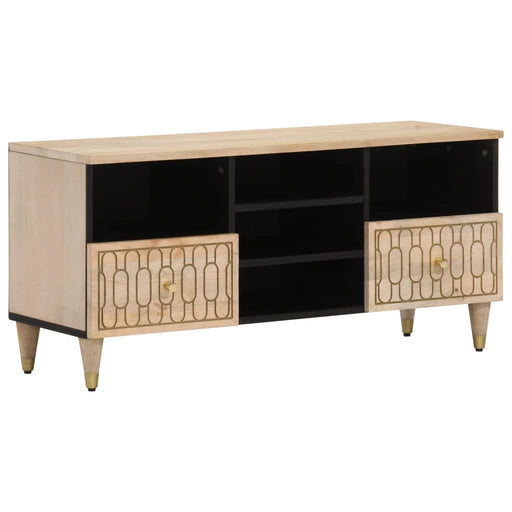 Tv-Meubel 100X33X46 Cm Massief Mangohout