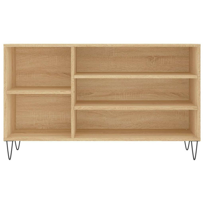 Schoenenkast 102X36X60 Cm Bewerkt Hout Sonoma Eikenkleurig