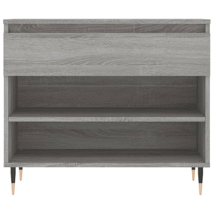 Schoenenkast 70X36X60 Cm Bewerkt Hout Sonoma Grijs