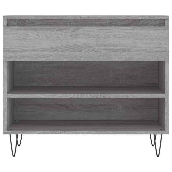 Schoenenkast 70X36X60 Cm Bewerkt Hout Sonoma Grijs