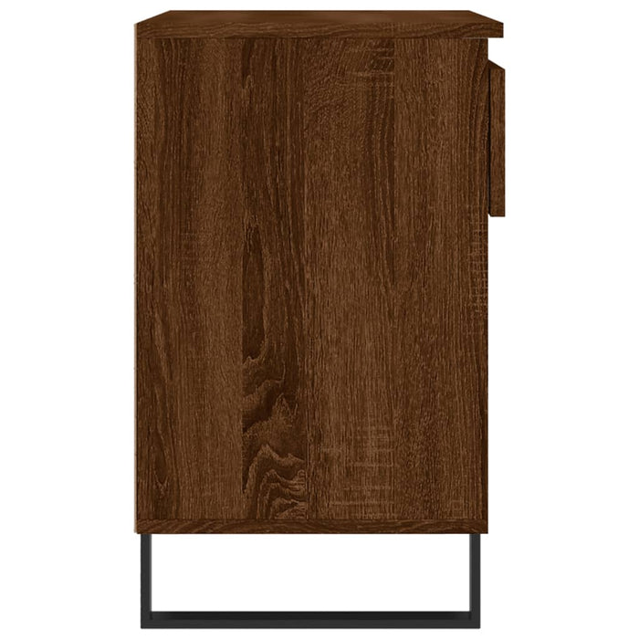 Schoenenkast 70X36X60 Cm Bewerkt Hout Bruin Eikenkleur