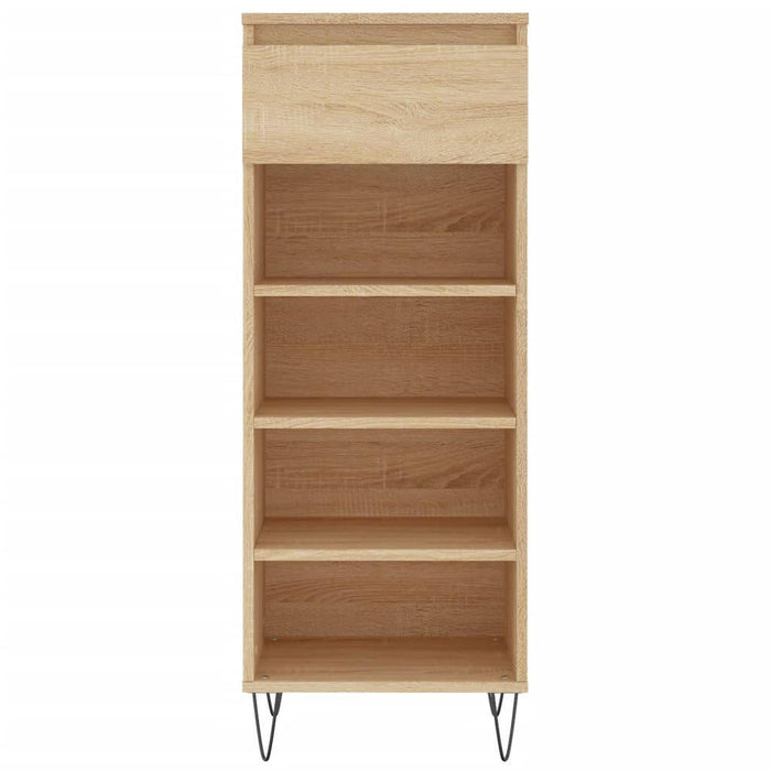 Schoenenkast 40X36X105 Cm Bewerkt Hout Sonoma Eikenkleurig