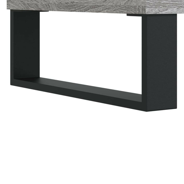 Schoenenkast 40X36X105 Cm Bewerkt Hout Grijs Sonoma