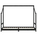 Kinderbedframe 80X200 Cm Massief Grenenhout Zwart