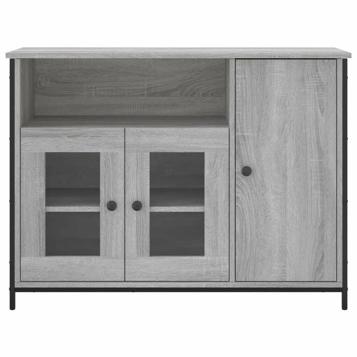 Dressoir 100X35X75 Cm Bewerkt Hout Grijs Sonoma