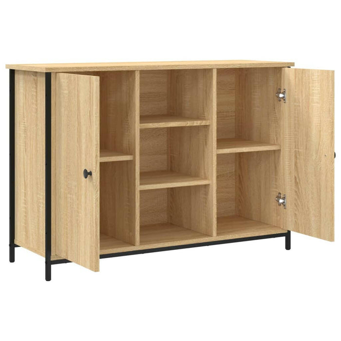 Dressoir 100X35X70 Cm Bewerkt Hout Sonoma Eikenkleurig