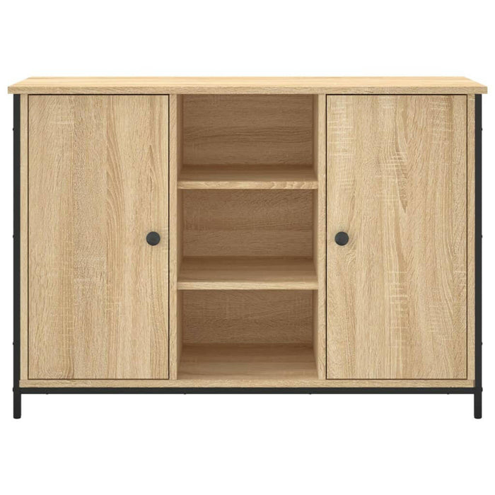 Dressoir 100X35X70 Cm Bewerkt Hout Sonoma Eikenkleurig