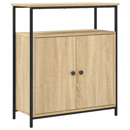 Dressoir 70X30X80 Cm Bewerkt Hout Sonoma Eikenkleurig