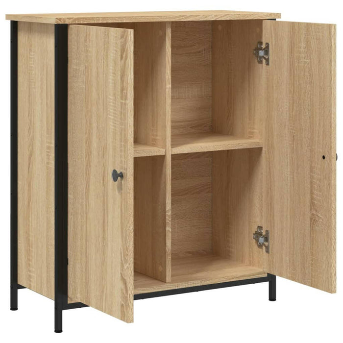 Dressoir 70X30X80 Cm Bewerkt Hout Sonoma Eikenkleurig