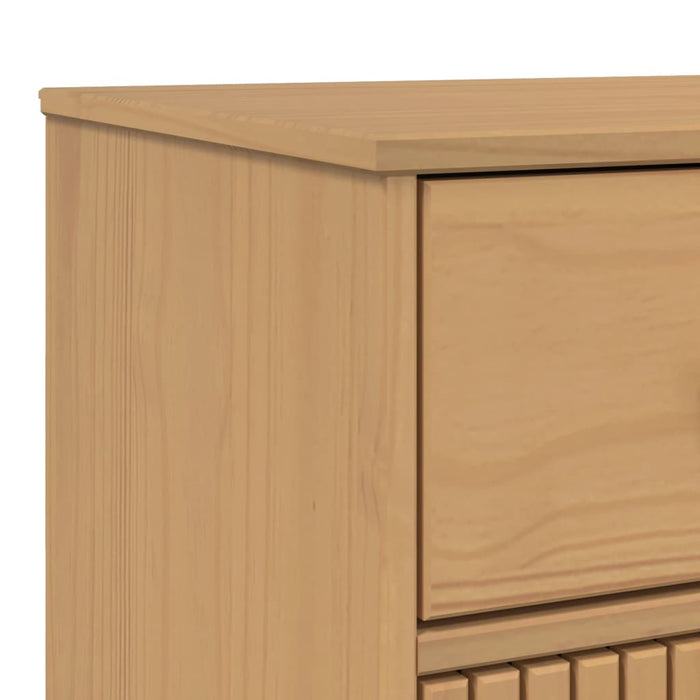 Dressoir Olden 114X43X73,5 Cm Massief Grenenhout Bruin