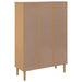 Boekenkast Senja Rattan-Look 90X35X30 Cm Grenenhout