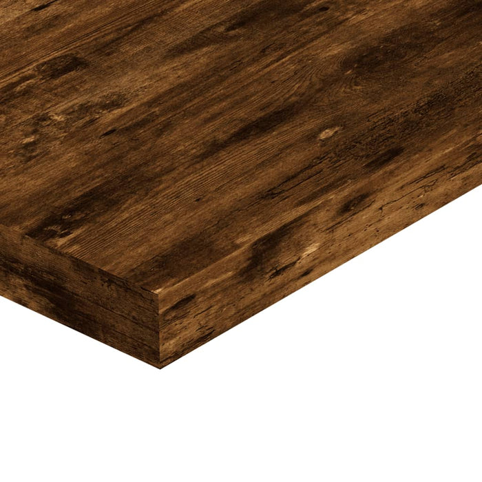 Wandschappen 4 St 40X10X1,5 Cm Bewerkt Hout Gerookt Eikenkleur