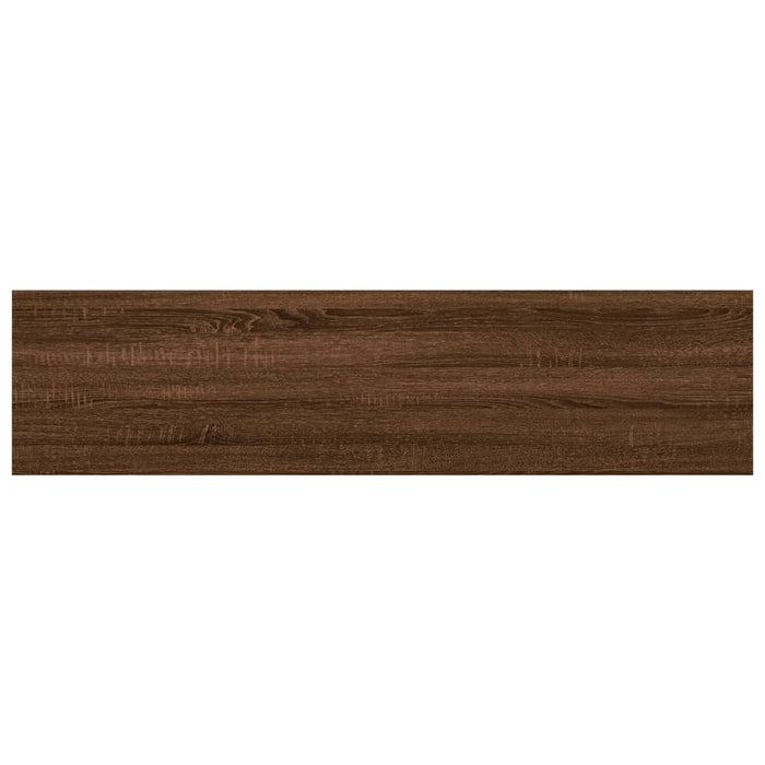 Wandschappen 4 St 40X10X1,5 Cm Bewerkt Hout Bruin Eikenkleur