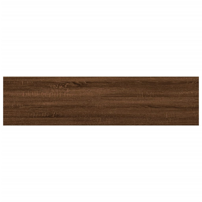 Wandschappen 8 St 40X10X1,5 Cm Bewerkt Hout Bruin Eikenkleur