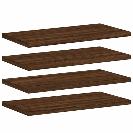 Wandschappen 4 St 40X20X1,5 Cm Bewerkt Hout Bruin Eikenkleur