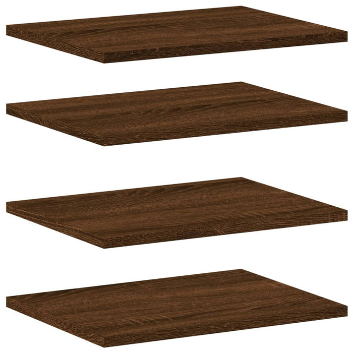 Wandschappen 4 St 40X30X1,5 Cm Bewerkt Hout Bruin Eikenkleur