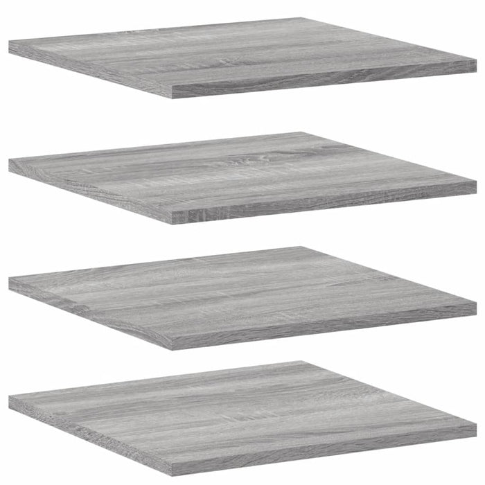 Wandschappen 4 St 40X40X1,5 Cm Bewerkt Hout Grijs Sonoma Eiken