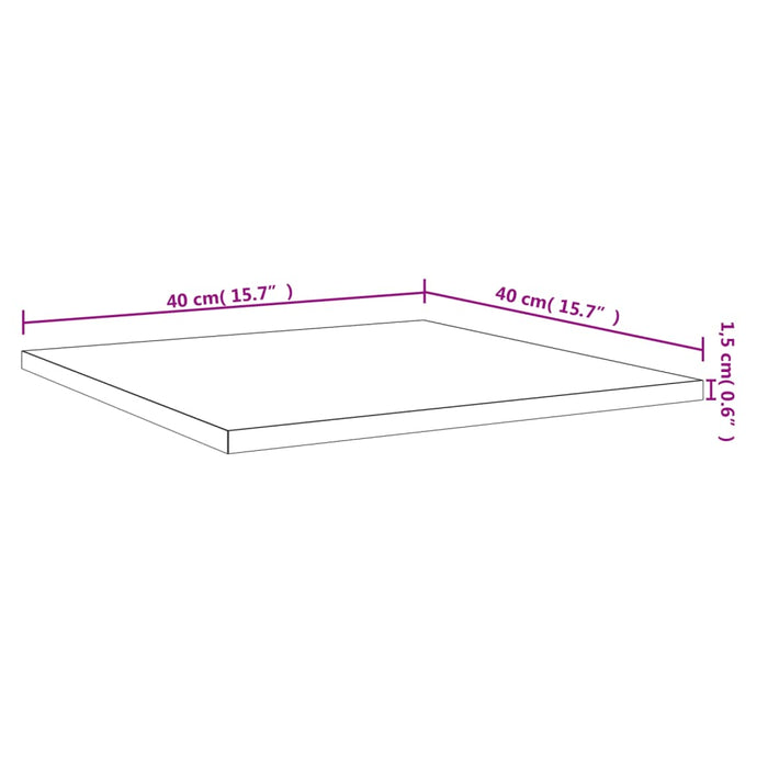 Wandschappen 4 St 40X40X1,5 Cm Bewerkt Hout Bruin Eikenkleur