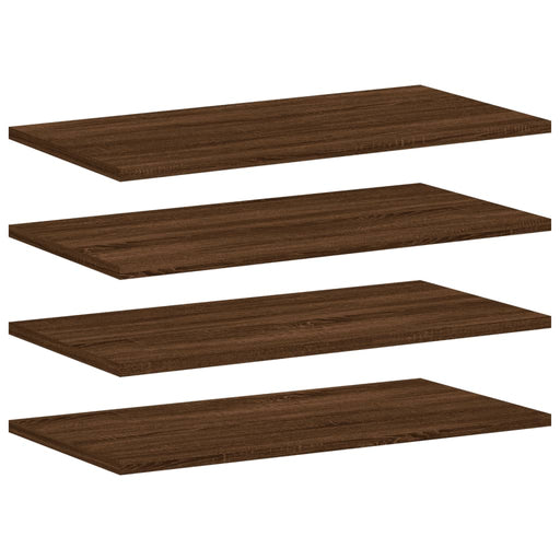 Wandschappen 4 St 60X20X1,5 Cm Bewerkt Hout Bruin Eikenkleur