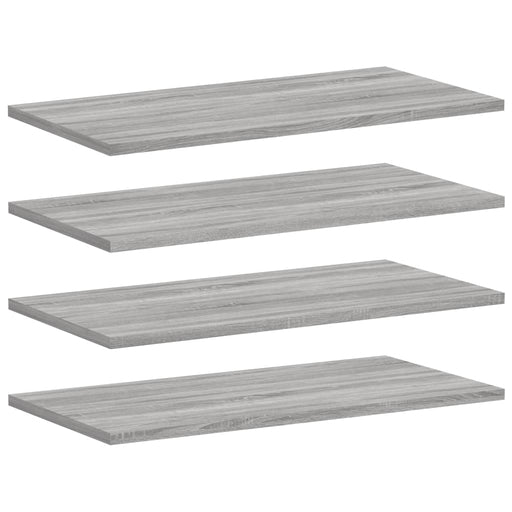 Wandschappen 4 St 60X30X1,5 Cm Bewerkt Hout Grijs Sonoma Eiken