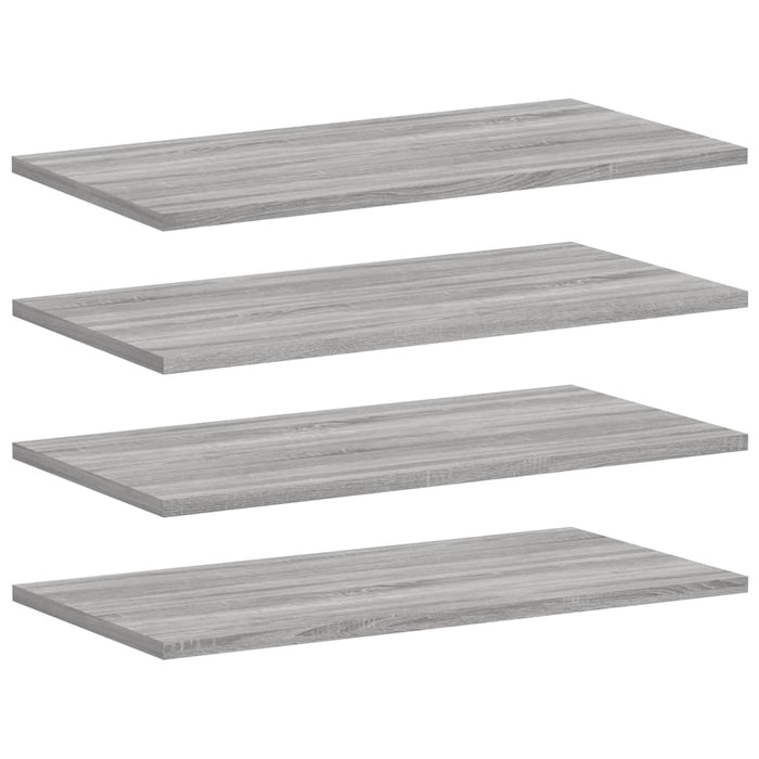 Wandschappen 4 St 60X30X1,5 Cm Bewerkt Hout Grijs Sonoma Eiken